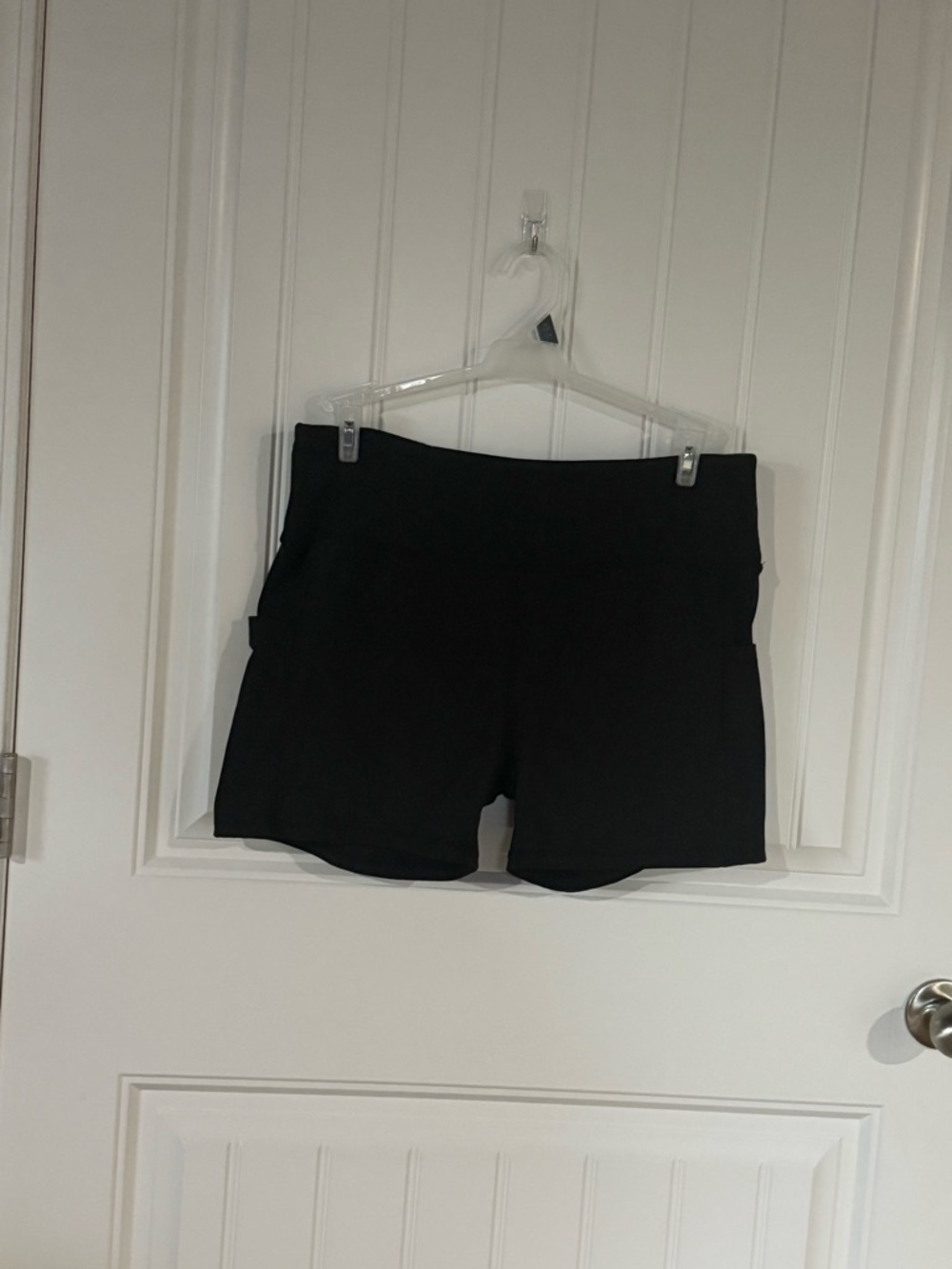 Women's High-Rise Black Performance Shorts